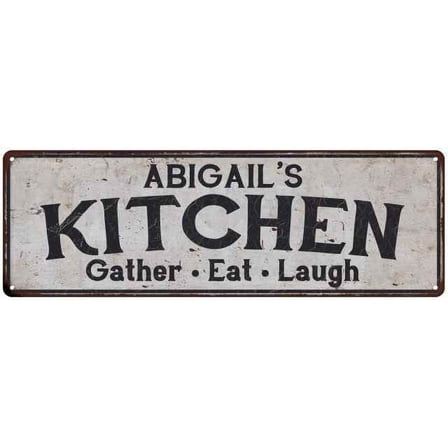 ABIGAIL's Kitchen Gift Rustic Chic Decor Gift 6x18 Sign 206180051651