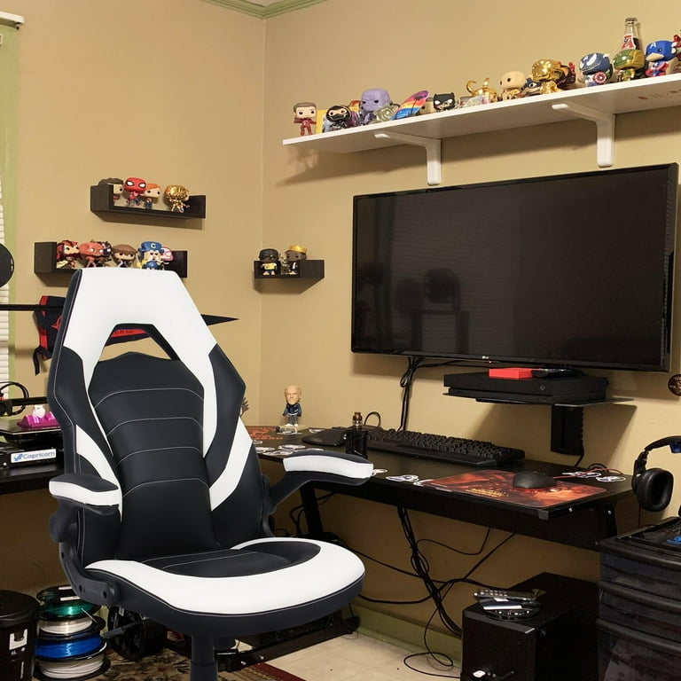 Racing Ergonomic Faux Fur Gaming Chair Walmart