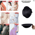 thumbnail image 6 of BIMEI Fake Pregnant Belly Sponge Velcro Closure Lightweight Adjustable Costume for Woman Fake Pregnancy Belly Soft Elastic Artificial False Belly Actor Performance Props, Black, S (1-5 months), 6 of 8