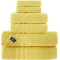 Hammam Linen Yellow 6 Pack Bath Linen Sets for Bathroom Original
