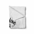 thumbnail image 2 of Love Soft Flannel Fleece Throw Blanket, Ink Brush Hand Lettering Sending You My Heart Modern Calligraphic Design, Cozy Plush for Indoor and Outdoor Use, 50" x 60", Hot Pink Black White, by Ambesonne, 2 of 6