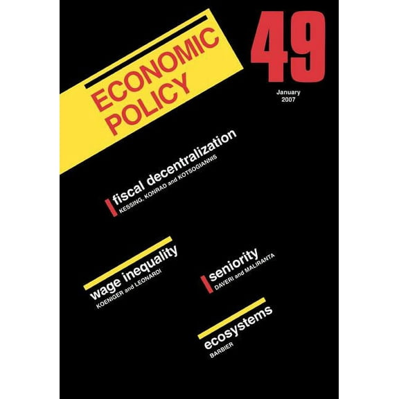 Economic Policy: Economic Policy 49 (Paperback)