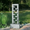thumbnail image 5 of Hi-Line Gifts Steel Outdoor Garden Water Fountain - 50.25" - Blue, 5 of 5