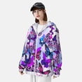 thumbnail image 4 of Picia Flying Butterflies Women's Men's UPF 50+ Sun Protection Hoodie Shirt Long Sleeve SPF Fishing Outdoor UV Hiking Lightweight Shirts-XX-Large, 4 of 9