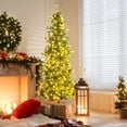 thumbnail image 2 of Patiojoy 8 FT Artificial Christmas Tree Pre-lit Xmas Tree with 400 Warm White LED Lights, 2 of 9