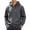 Dark Gray, variant on Mens Casual Full Zip Hoodie Long Sleeve Drawstring Hooded Sweatshirt Regular Fit Fleece Pullover Jacket with Pockets Red XL