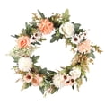 thumbnail image 1 of Fake Rose Wreath Simulation Flower Garland for Marriage Home Living Room Floral Decor, 1 of 6