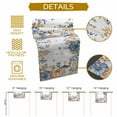 thumbnail image 5 of Orange Blue Fall Table Runner, Autumn Thanksgiving Kitchen Dining Table Decoration for Home Party Decor 13x120 Inches, 5 of 9