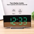thumbnail image 3 of fastboy Curved Digital Alarm Clock With Makeup Mirror Function For Kids There Are 2 Brightness Levels white, 3 of 6