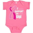thumbnail image 3 of Inktastic Breast Cancer Awareness I Support My Gigi with Pink Ribbon Boys or Girls Baby Bodysuit, 3 of 5