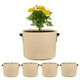 thumbnail image 1 of Uxcell 5 Pack Bolsas de Cultivo para Plantas 7 Galones Bolsas de Cultivo de Tela Gruesa de 300G con Asas Macetas de Jardín Caqui, 1 of 7