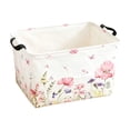 thumbnail image 2 of Canvas Storage Basket, Foldable Organizer Bin With Handles, Cute Print Box For Toys Clothes, 2 of 6