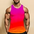 thumbnail image 5 of S-5X Big & Tall Tank Tops for Men Plus Size Sleeveless Muscle Shirts Mens Pullover Gradient Printed Crewneck Breathable Athletic Workout Tops Vests, 5 of 7