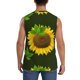 thumbnail image 4 of Fotbe Sunflower3 Men's Camiseta sin Mangas Estampada para Hombres, Playera Casual para Gimnasio, Entrenamiento, Playa-Small, 4 of 7