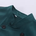 thumbnail image 6 of Kironypik Chef Coat Short Sleeve with Buttons Pockets Cook Jacket Cooking Uniform Spring Clothing for Restaurant Hotel Cafe Kitchen Dark Green XXL, 6 of 6