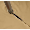 thumbnail image 3 of Vargottam Indoor/Outdoor Tablecloth 58'' x 82'' Rectangular with Umbrella Hole & Zipper, Waterproof, Beige, Polyester, Tablecloth, 3 of 6