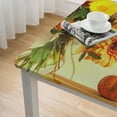 thumbnail image 4 of Autumn Pumpkin Fall Tablecloth Washable Wrinkle Free Table Cloths Cover Mat Lace for Parties Dining Room Kitchen Holiday Elastic Edge, 4 of 7