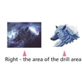 thumbnail image 4 of VONKY 5D DIY Wolf Crystal Needlework Animal Rhinestone Diamond Painting Home Room Decoration Resin Cross Stitch Picture, 4 of 9