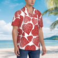 thumbnail image 5 of Disketp Hawaiian Shirts For Men,Hearts Print Mens Casual Short Sleeve Button Down Shirts Beach Shirt, 5 of 8