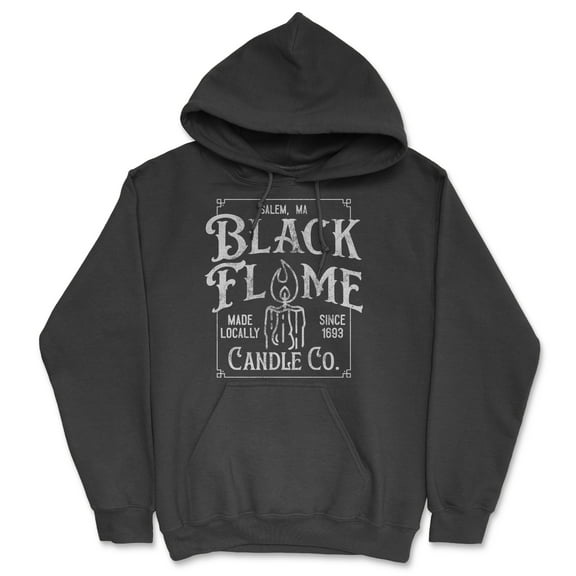 Black Flame Candle Co Unisex Hoodie Funny Sarcastic Spooky Halloween Graphic Hooded Sweatshirt