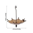 thumbnail image 3 of Hanging Bird Feeder Tray Bird Bath for Outdoors, Umbrella Shaped Wild Bird Feeders Tray for Bird Bath Hummingbird Feeder for Outside Metal Tray And Water, 3 of 9