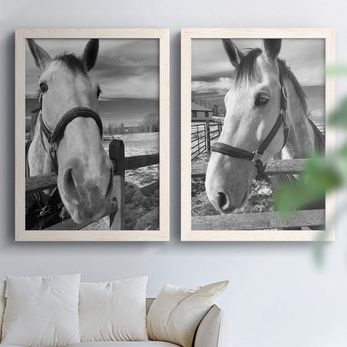 Caen - Premium Framed Canvas 2 Piece Set - Ready to Hang