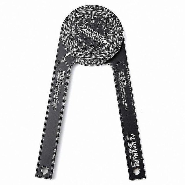 Precision Angle Finder, 7.3" Aluminum Protractor, 360° Rotation, Laser Engraved Scales for Accurate Measurements