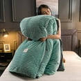 thumbnail image 4 of Single Double Quilt Cover Three-piece Set Winter Body Keep Warm, 4 of 9