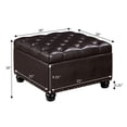 thumbnail image 5 of Designs4Comfort Herald Ottoman Coffee Table with Storage in Espresso Fabric, 5 of 6