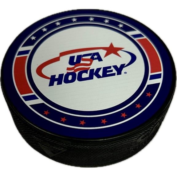 USA Hockey Logo Puck