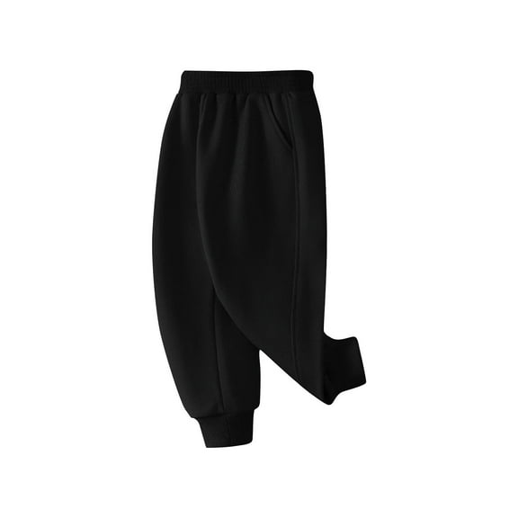 Utoimkio Toddler Boy Girls Solid Color Sweatpants Active Jogger Pants Casual Pull-On Pants Sweat Pants for Little Boys Girls 2-14 Years