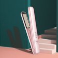 thumbnail image 2 of FSTDelivery Mini Portable Cordless Hair Straightener, USB Rechargeable Curling Iron for Short Hair, Rapid Heating can Work continuously for 40 Minutes, Wireless Curling Iron for Travel (Pink), 2 of 2