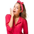 thumbnail image 2 of Chiffon Scarf Square Neck Scarf Handkerchief Retro Satin Ribbon Scarf for Women, 2 of 14