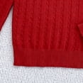 thumbnail image 5 of Mifsaly Girls Pullover Sweater Peter Pan Collar Long Sleeve Cable Knit Sweaters Cozy Preppy Knitwear Fall Winter School Uniforms, 5 of 7