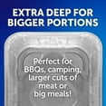 thumbnail image 5 of Reynolds Kitchens Heavy Duty Extra Deep Disposable Utility Pan for Grilling, 13.25 x 9.63 x 3.5 in., 1 Count, 5 of 7