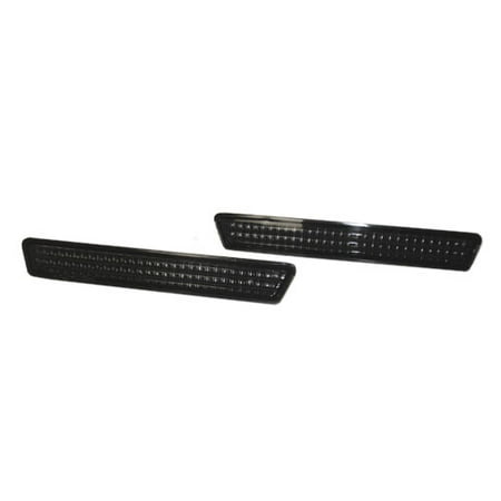 Mustang Rear Bumper Cover - 99-04 FORD MUSTANG REAR BUMPER REFLECTORS - CRYSTAL SMOKE