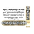 thumbnail image 6 of Anniversary Band Ring Channel Set w/ Pure Brilliance CZ 0.75ctw - Reg Shank - 10K Yellow Gold - Size 6, 6 of 8