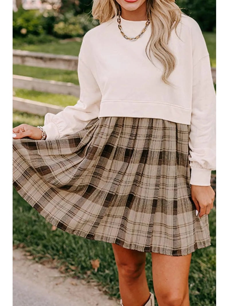 white christmas dresses Loveshackfancy - Rosamina Cotton Long Sleeve Mini Dress main image 1
