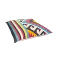 thumbnail image 2 of 24 x 24 Square Cotton Accent Throw Pillow, Geometric Aztec Tribal Pattern, Multicolor, 2 of 5