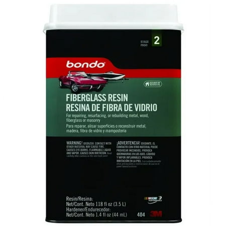 3M 404 Bondo 1 Gallon Fiberglass Resin, Each