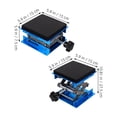 thumbnail image 2 of LIFKOME Lab Jack Stand With Shock Absorbing Sponge 15x15cm Aluminum Adjustable Lifting Platform 10kg Static Load Capacity Anti-Slip Equipment Placement For Laboratory Woodworking, 2 of 8