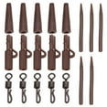 thumbnail image 1 of Transemion 20pcs Carpe Poissons Accessoires Résistant à l'Usure Pêche Imperméable Tackle Brun, 1 of 6