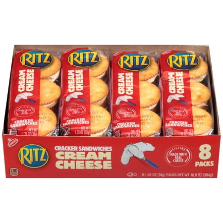 Ritz Cream Cheese Cracker Snack Packs, 1.35 Oz., 8