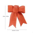 thumbnail image 2 of Christmas Decorations Linen Christmas Bows Christmas Tree Decorations Bows Wreaths CHRISTMAS BOWS New Years Sign for Front Door New Year Lights Door Welcome Sign for Front Door outside Candy Wreath, 2 of 3