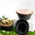 thumbnail image 3 of Pot de Succulentes Plateau de Fleurs Respirant Accessoire DIY Plante Support Multicolore Soucoupe Décorations Intérieures Extérieures Antidérapantes Fournitures de Jardin Transparent, 3 of 9