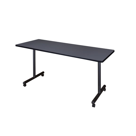 72" x 30" Kobe Mobile Training Table- Grey