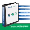 thumbnail image 2 of Binder Samsill - Carpeta con 3 anillas (1,3 cm, capacidad para 100 hojas), color negro, 2 of 8