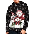thumbnail image 2 of DISNIMO Christmas Snowflake Boys Hoodies 11-13 Snowman Hoodie Pullover Sweatshirts for Teen Girls with Hood Hooded Sweatshirt Kids Boys Streetwear Clothes Hoodies Kids Holiday Clothing Fall, 2 of 7