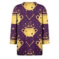 thumbnail image 5 of MVRLSH Womens Tops Shirts Blouse Casual Halloween Graphic Printed 3/4 Sleeve V Neck Loose Fit Blouses, 5 of 5
