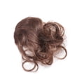 thumbnail image 3 of 1 Pce Frange Bouclée Fausse Frange Extension de Cheveux à Clip pour Filles Dames (Marron Foncé), 3 of 7